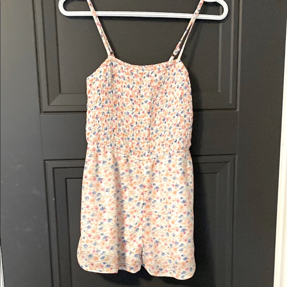Abercrombie Kids - Floral Spaghetti Strap Romper